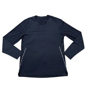 Lululemon Surge Long Sleeve Shirt Mens M Navy Running Training Performance Shirt